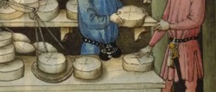 Riembeslag op miniatuur uit 1400-1425