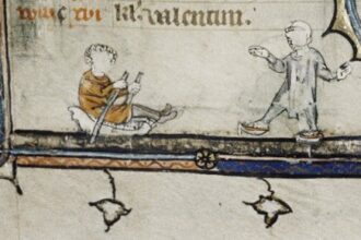 Drawing from Oxford, Bodleian Library, MS Douce 5.