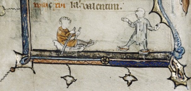 Drawing from Oxford, Bodleian Library, MS Douce 5.